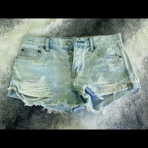 Distressed shorts